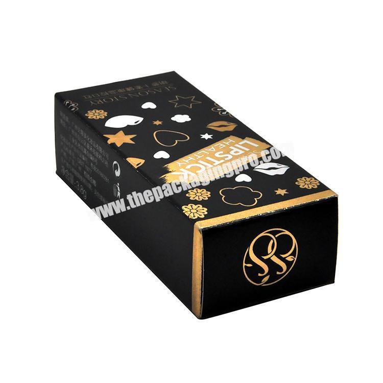 Color printing cardboard paper gift cosmetic lipstick packaging box custom wholesale
