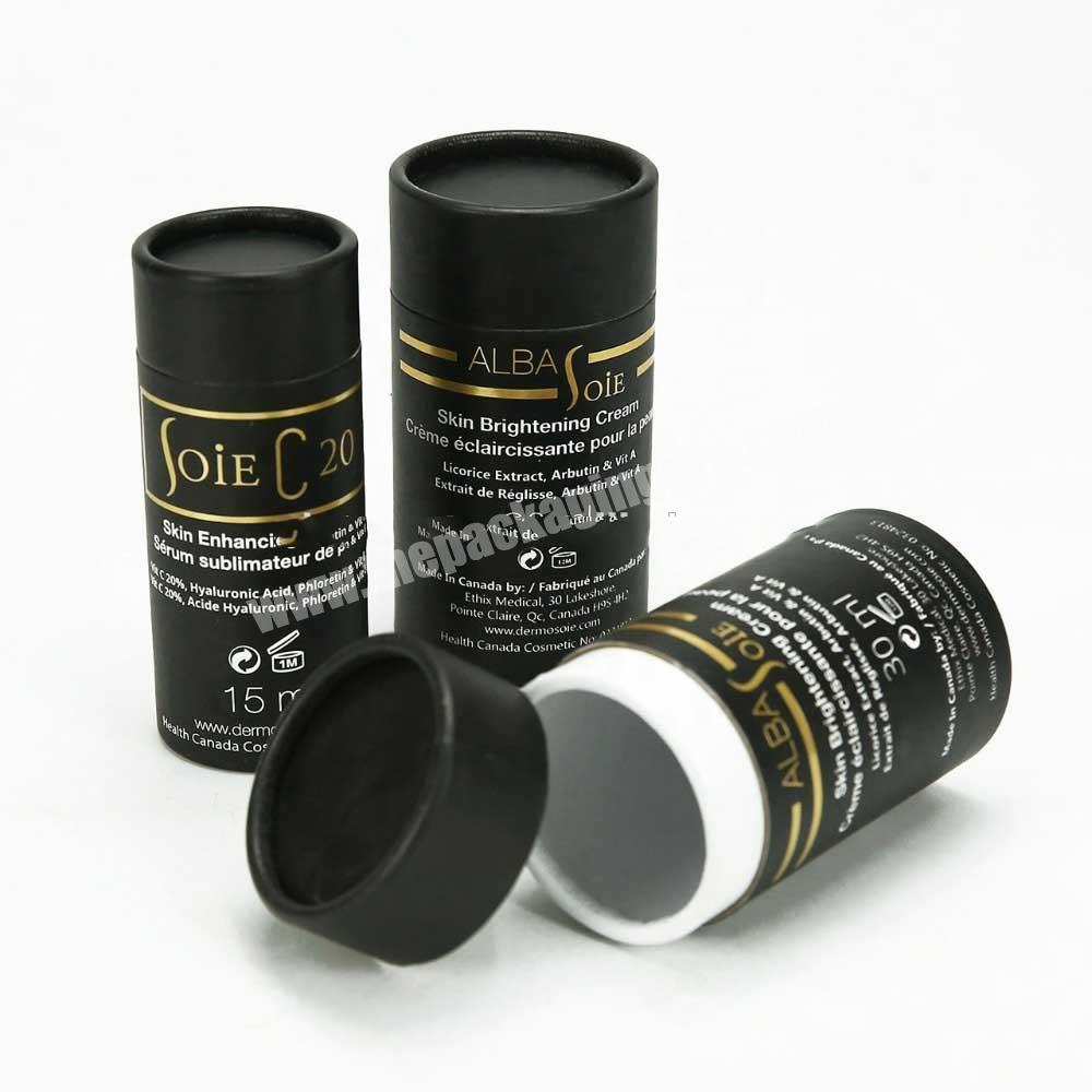 Cosmetic Paper Cardboard Tubes Round Bottle Packaging Box Printed Cardboard Tubes with Lid