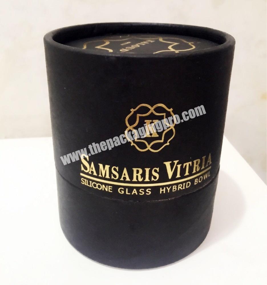 Custom Beautiful Design Kraft Brown Round Cylinder Small Packaging Gift Box Recycle Craft Paper Tube