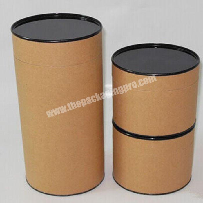 Custom Black Lid Cosmetic Packaging Paper Cardboard Tube