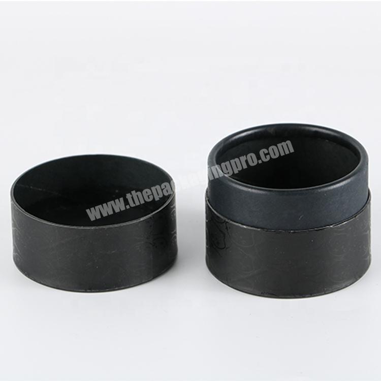 Custom Black Recyclable Round kraft 20ml Lotion Cosmetic Container Paper Tubes