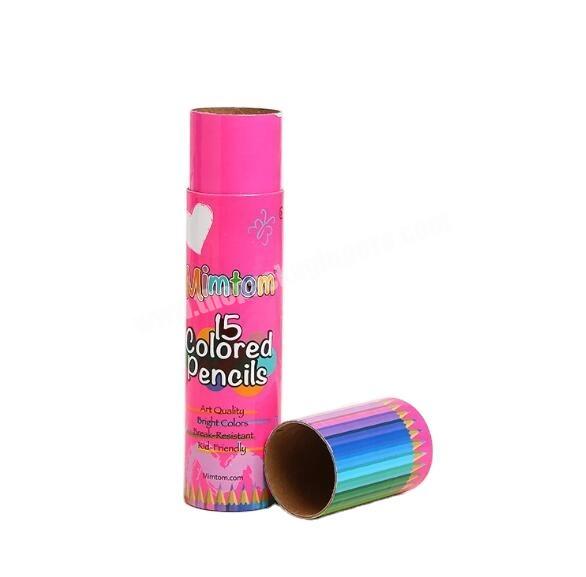 Custom Cardboard Kraft Paper Round Lipstick Tube Packaging Gift Box Printing For Lip Balm