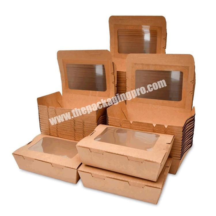 Custom Chicken Restaurant to Go Take out Fast Food Packaging Paper Boxes with Lid