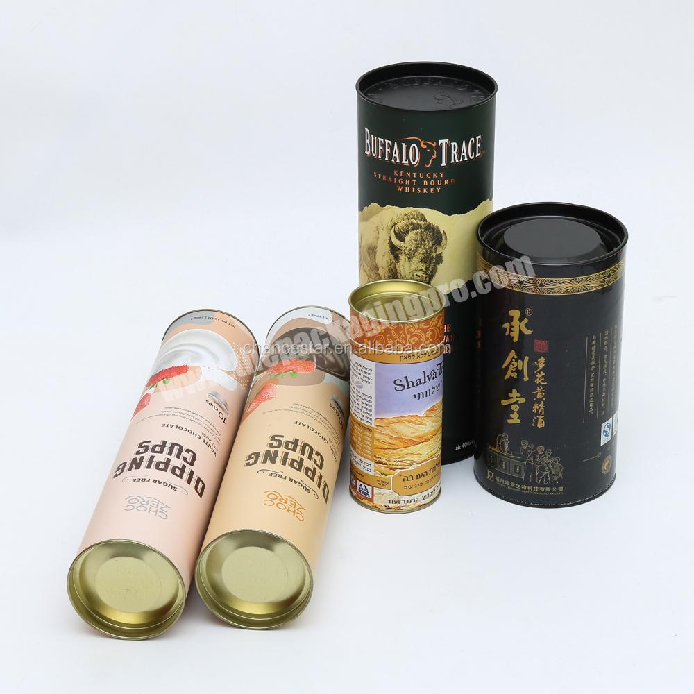 Custom Decorative Paper Wine Packaging Cardboard Tubes