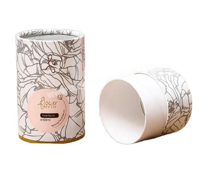 Custom Fancy Logo cosmetic packaging Printed Kraft round cardboard Paper Tubes