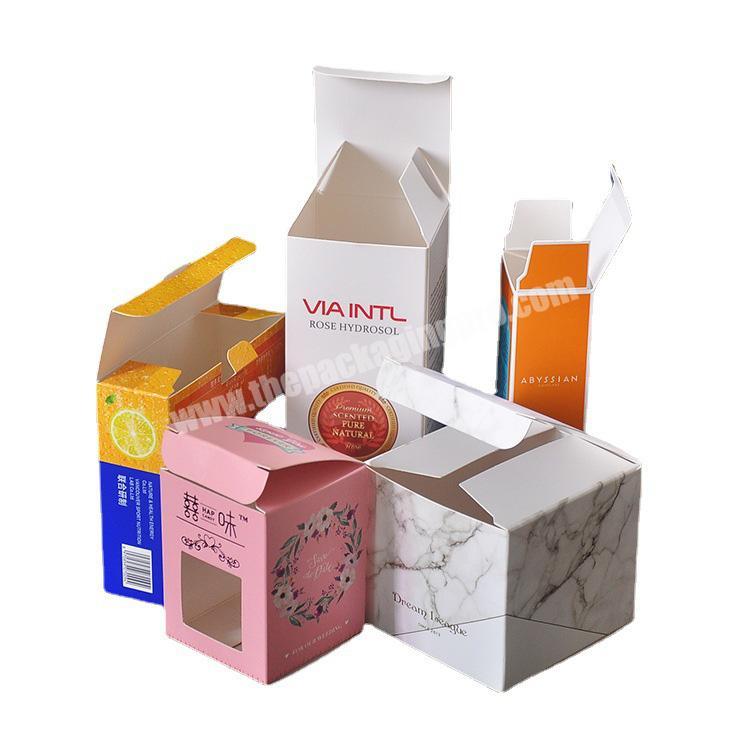 Custom Foldable Premium Skincare Cosmetic Paper Gift Packaging Box