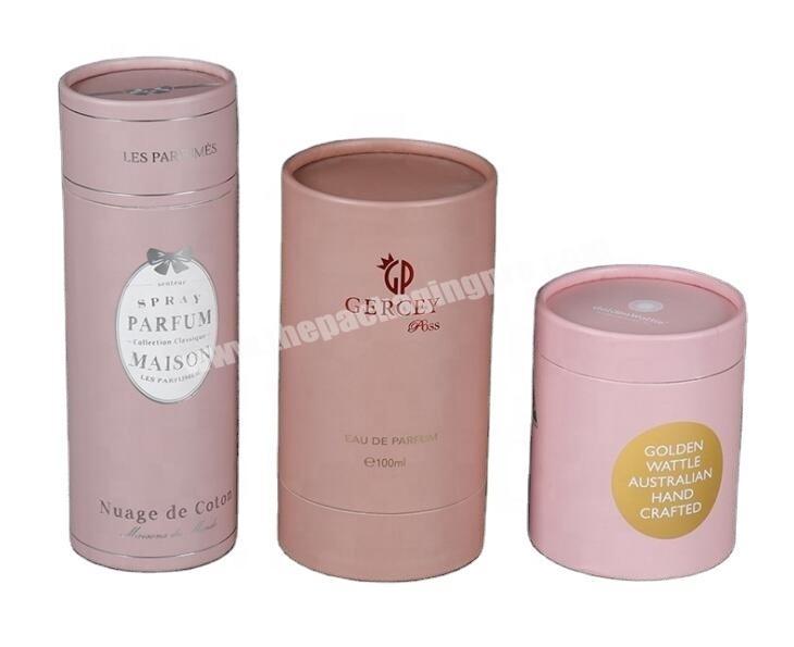 Custom Food Grade Tea Candle Brown Kraft Paper Round Cylinder Cardboard Packaging Tubes Box For Gifts