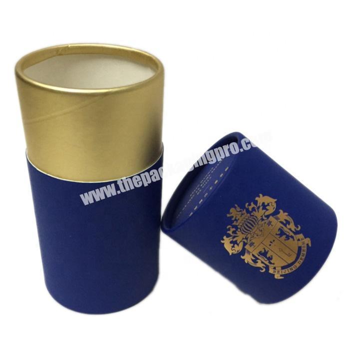 Custom Gift printing Cylinder Tube Eco Tea/Food Power Friendly Rigid Cardboard Kraft Paper Packaging Box