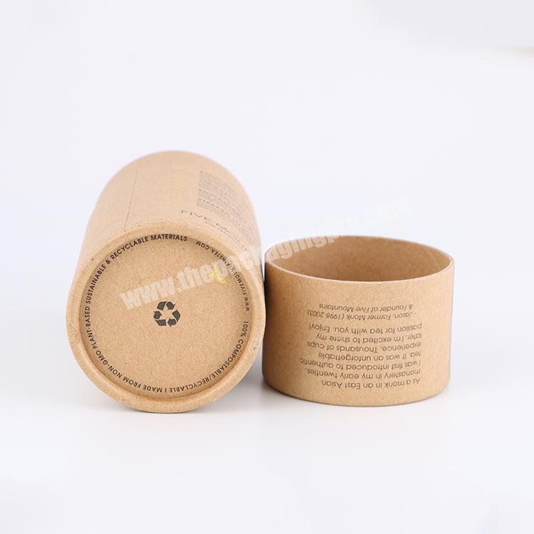Custom Green tea/loose tea/ eco friendly paper tube packaging in China