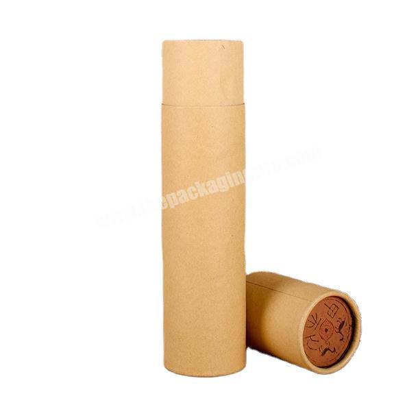 Custom Kraft Cardboard Push Up Gift Paper Tube For Cosmetics Packaging And Wax Paper Bottle Packing