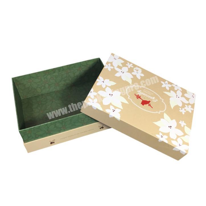 Custom Logo Apparel Premium Lid and Based Clothing Box Packaging