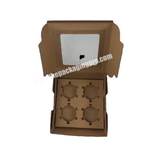 Custom Logo Cardboard Paper Gift Cookie Box with Window