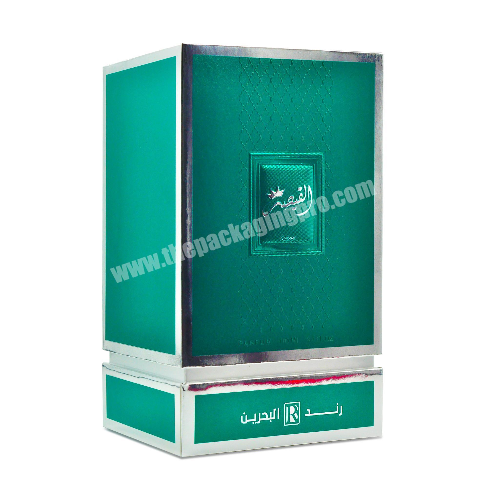 Custom Logo printing Rigid Paper Arabic essential oil attar parfum gift box luxury empty perfume bottle with box
