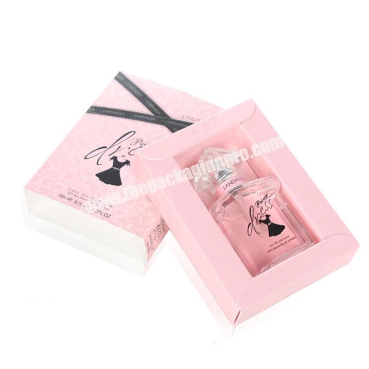 Custom Luxury Empty Folding Drawer Perfume Bottles Gift Paper Boxes Packaging
