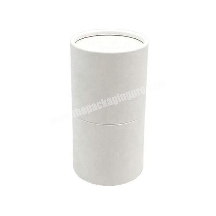 Custom Manufacturer Eco Friendly White Round Paper Tube Box Packaging Tube