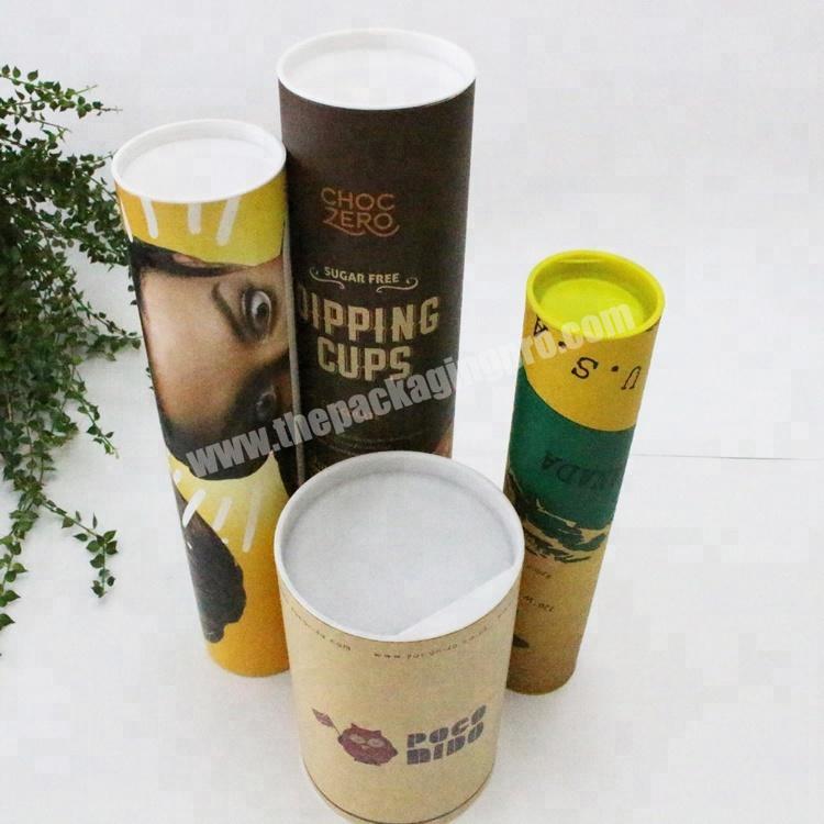 Custom Paper Cardboard Tube Packaging For Food