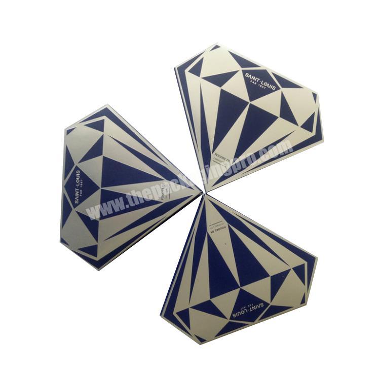 Custom Pentagon diamond shaped storage gift packaging paper box