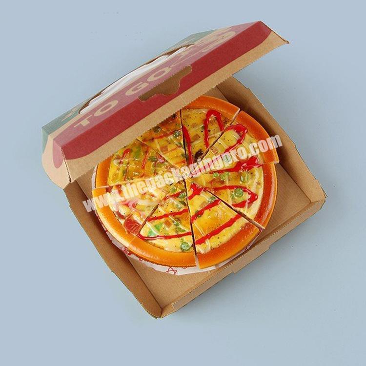 Custom Printed 12 inch 14 inch 16 inch 18 inch Kraft Paper Distributor Pizza Boxes with Window