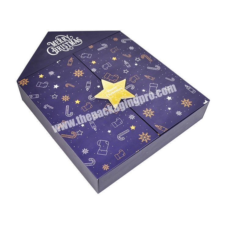 Custom Printed Chocolate Advent Calendar Gift Present Boxes Manufacturer
