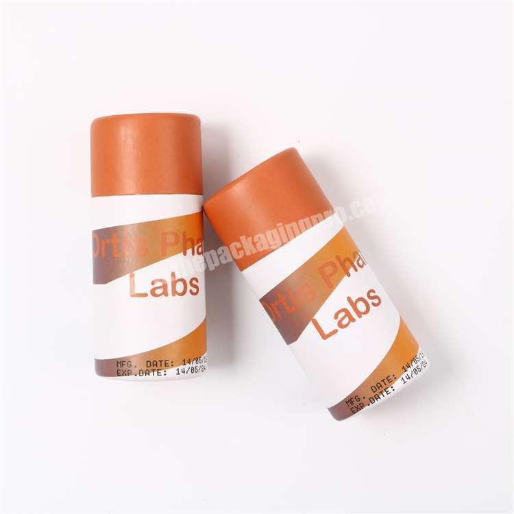 Custom Printed Creative Round Coated Paper Tube Packaging For Cosmetics Food Packaging