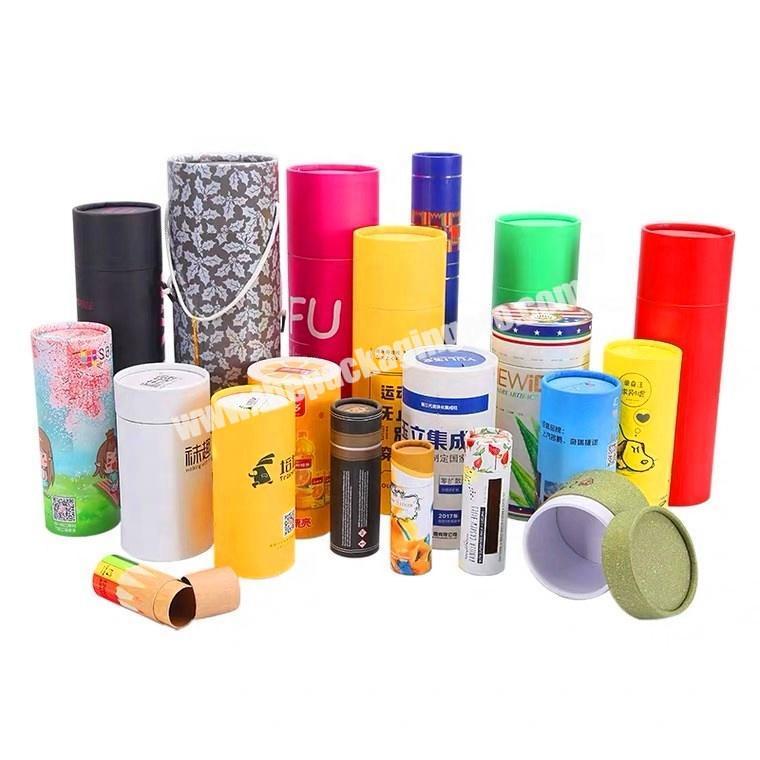 custom round paper cardboard tube packaging cylinder kraft paper tube