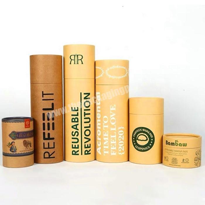 Custom empty biodegradable craft cardboard boxes paper packaging tubes