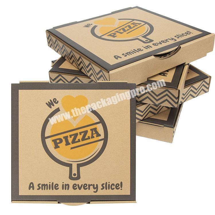 Custom Printed Eco-Friendly Rigid Corrugated Dessert Pizza Tray Container Box
