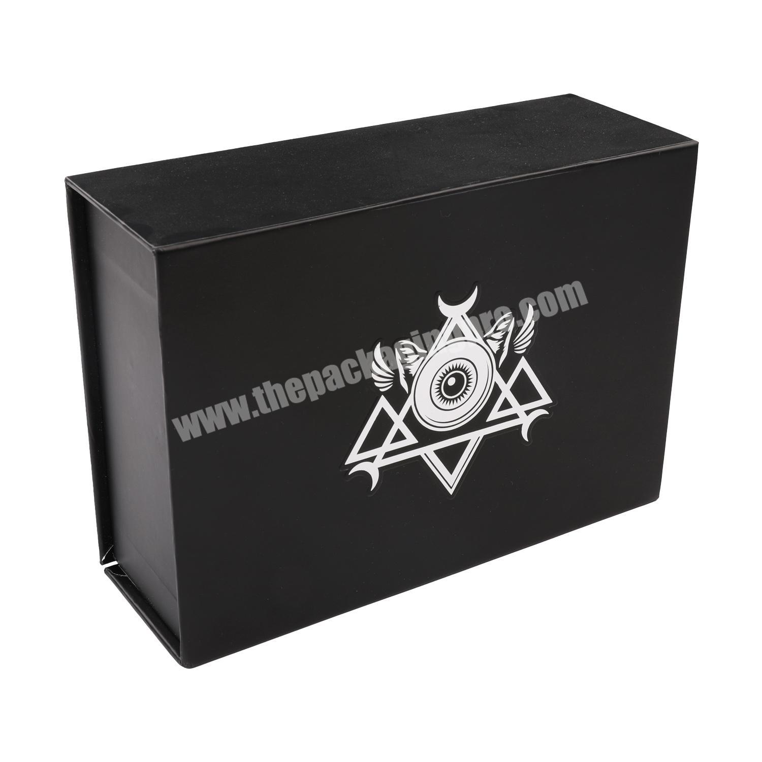 Custom Printed Luxury Book Style Rigid Paper Cardboard Folding Jewelry Boxes Design Logo Packaging Magnetic Gift box for dress