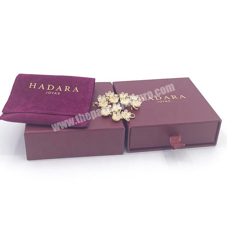 Luxury Fancy Paper Velvet Necklace Gift Box