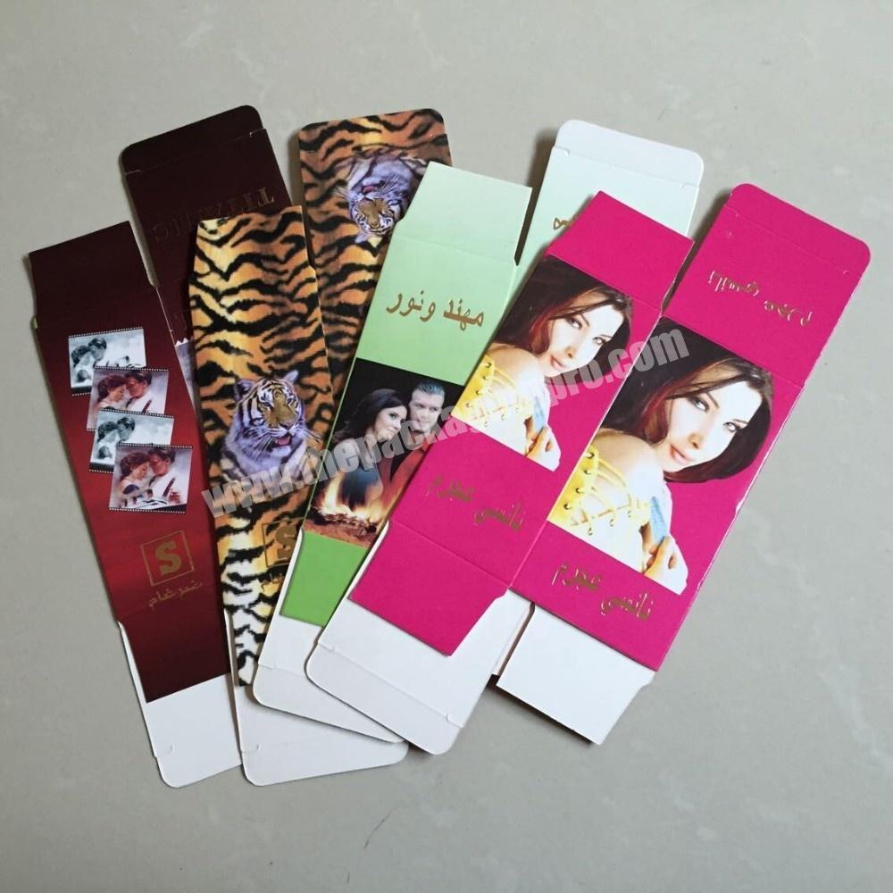 Custom Printed Paper Empty Perfume Carton Boxes