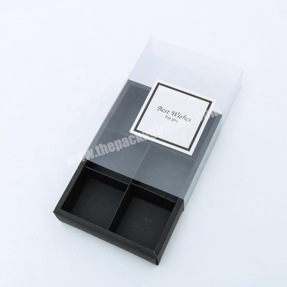 Custom Printed Paper Sliding Drawer Box with Dividers Slide out Match Drawer Cardboard Paper Gift Jewelry Packaging Box