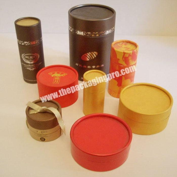 Custom Printed Paper White Cardboard Tube for Packing Personal Care Jars Cardboard Tubes with Lid