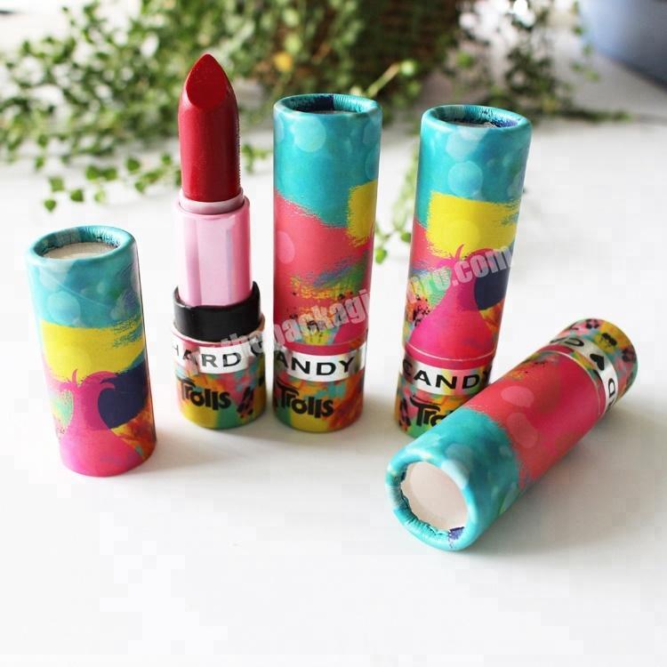 Custom Printed Personal Care Paper Make Up Airless Lipstick Tube