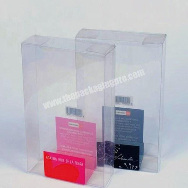 Custom Printed Transparent Pvc Small Clear Plastic Packaging Box Hard Plastic  Box