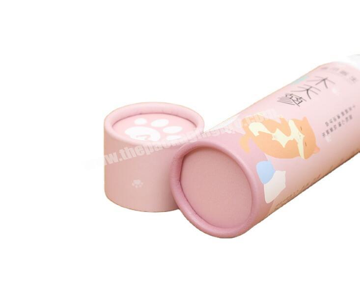 Custom Printed recyclable craft teething stick Packaging paper tube for animal