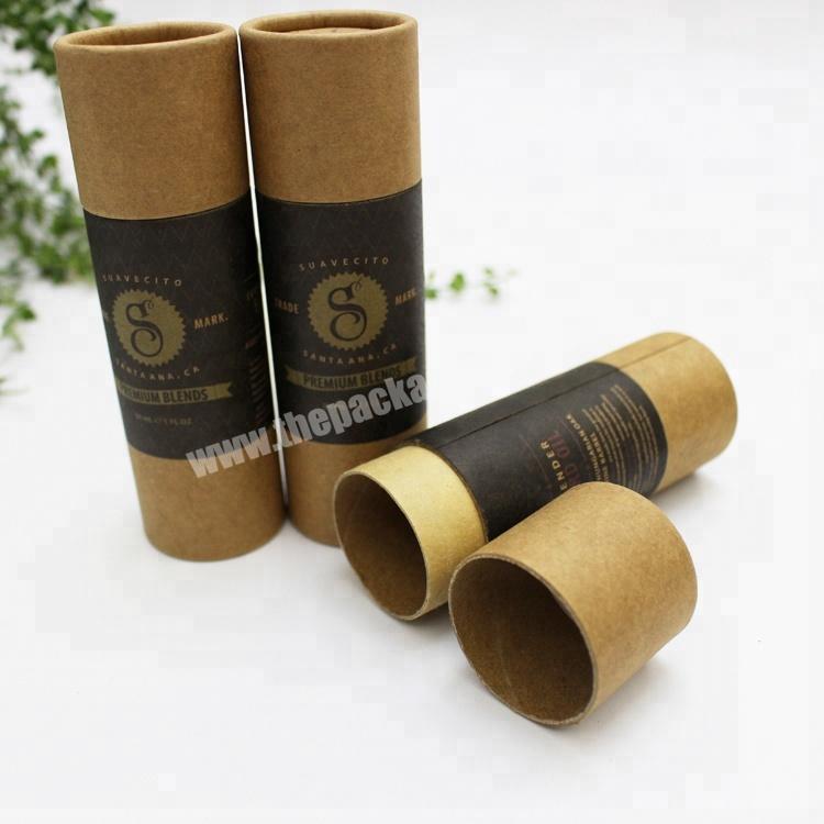 Custom Recycled Brown Paper Rolled Edge Craft Cardboard Tube