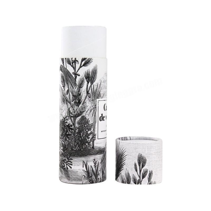Custom Size Biodegradable Cardboard Kraft Paper Tube Cosmetic Perfume Bottle Packaging Paper Tube Box