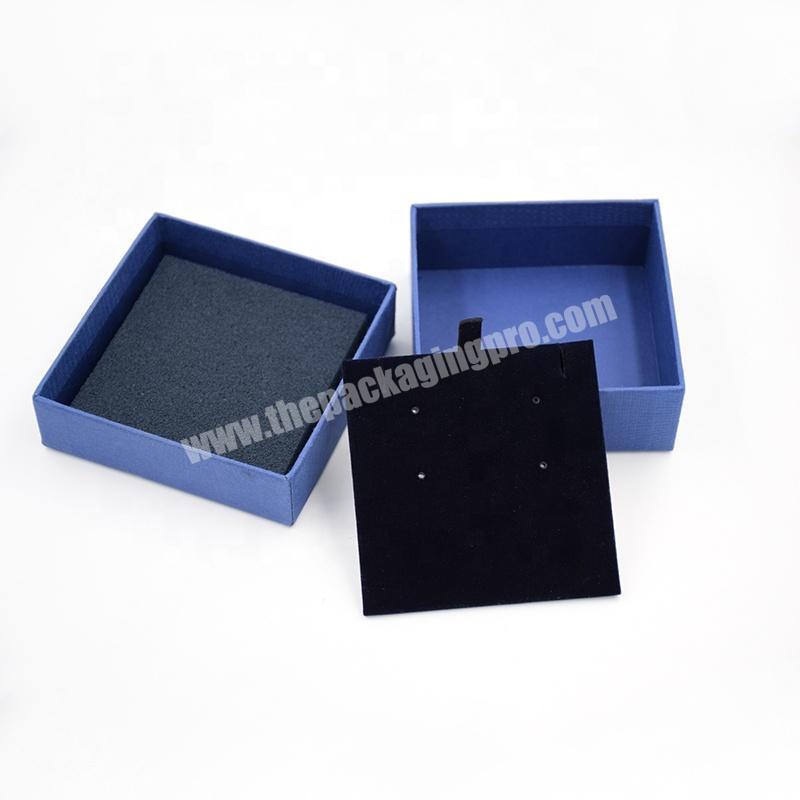 Custom Size Biodegradable Paperboard Gift Packaging Paper Pendant Jewelry Boxes For Necklace Packing With Logo