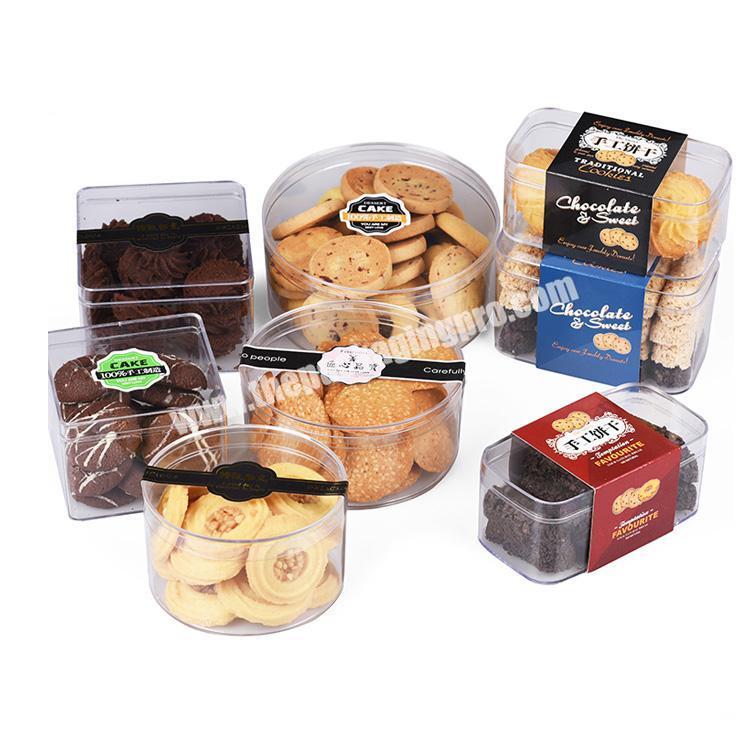 Pastry Preserved Fruits Square Clear Plastic To Go Containers For Bakery  Cookie Boxes