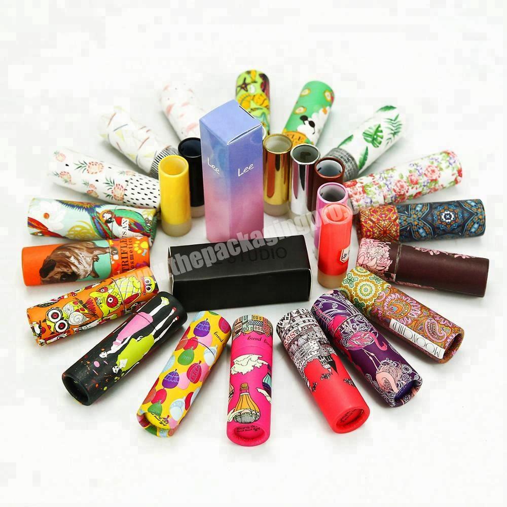 Custom Twisted Push Up Paper Lipstick Tube Packaging