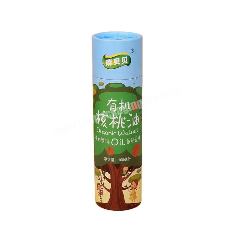 Custom biodegradable Printed Round Kraft Paper box Packaging Tube for tea
