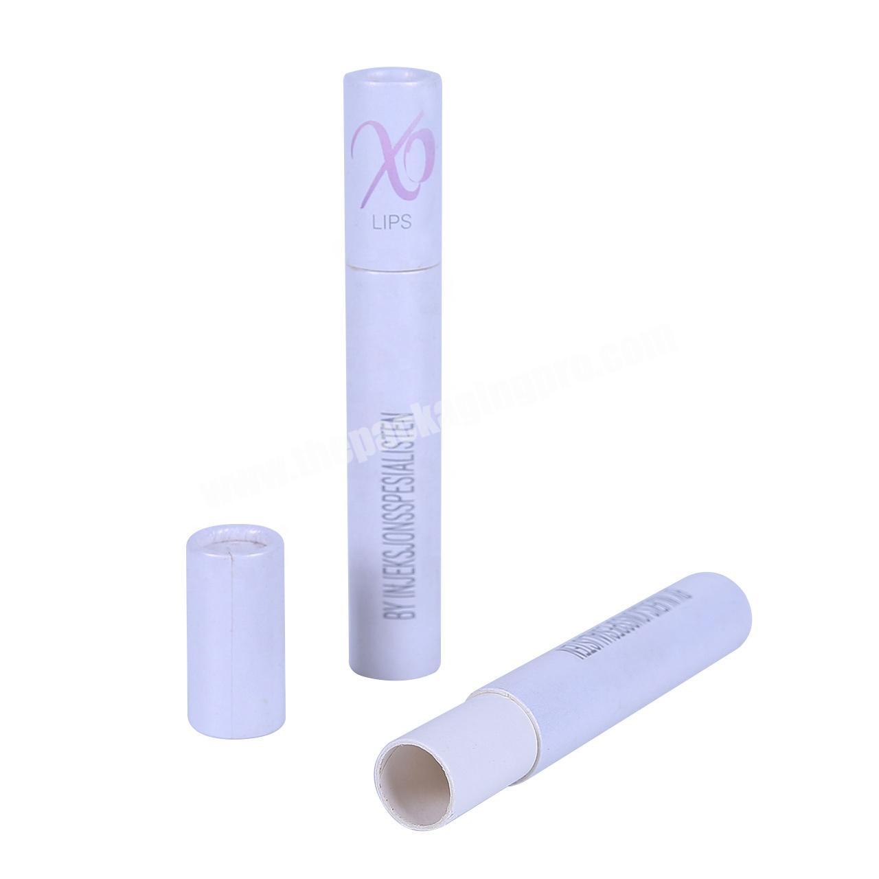 Custom biodegradable tube paper container for eye cream cosmetic