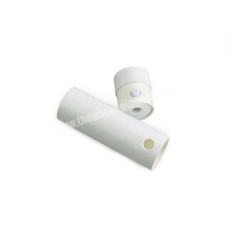 Custom cardboard child resistant circular shape CBD vape cartridge packaging telescoping paper tube box