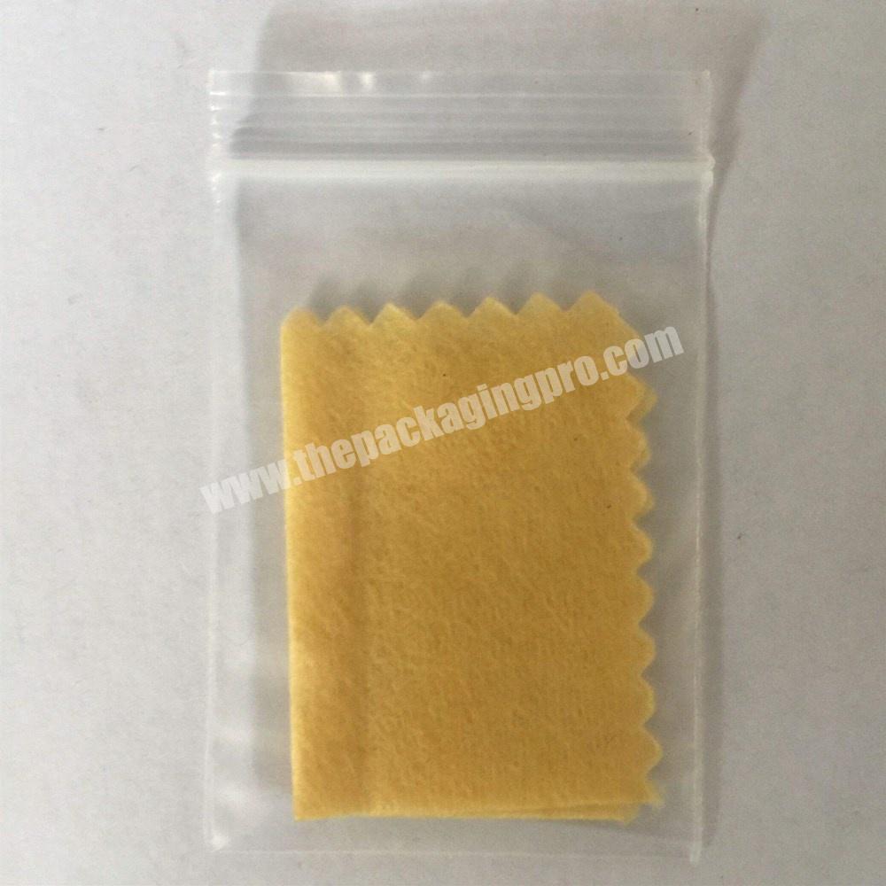 Custom clear PE plastic self-zip lock packaging bag