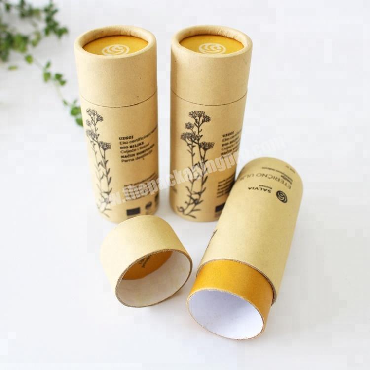 Custom cylinder cardboard box packaging paper tube for tea