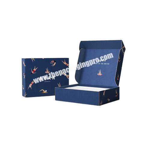 Wholesale custom logo folding corrugated paper mailer shipping box tuck end corrugated paper box