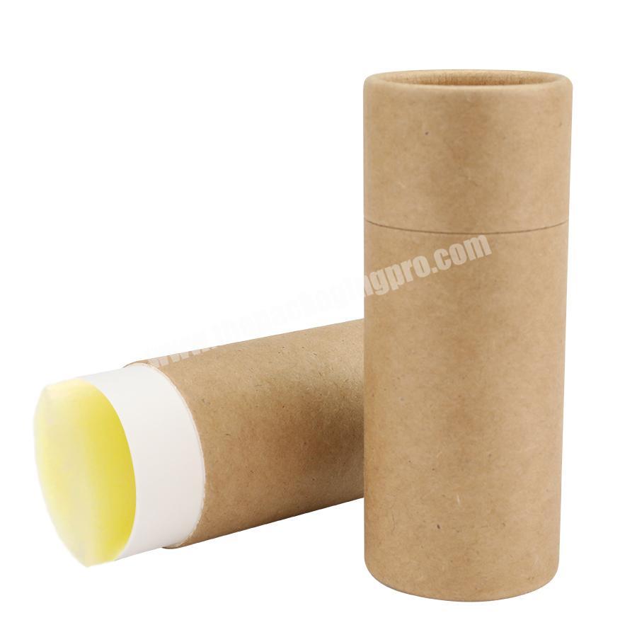 Custom design for lip body balm brown white 30 ml 60 ml 75 ml waxed paper tube push up