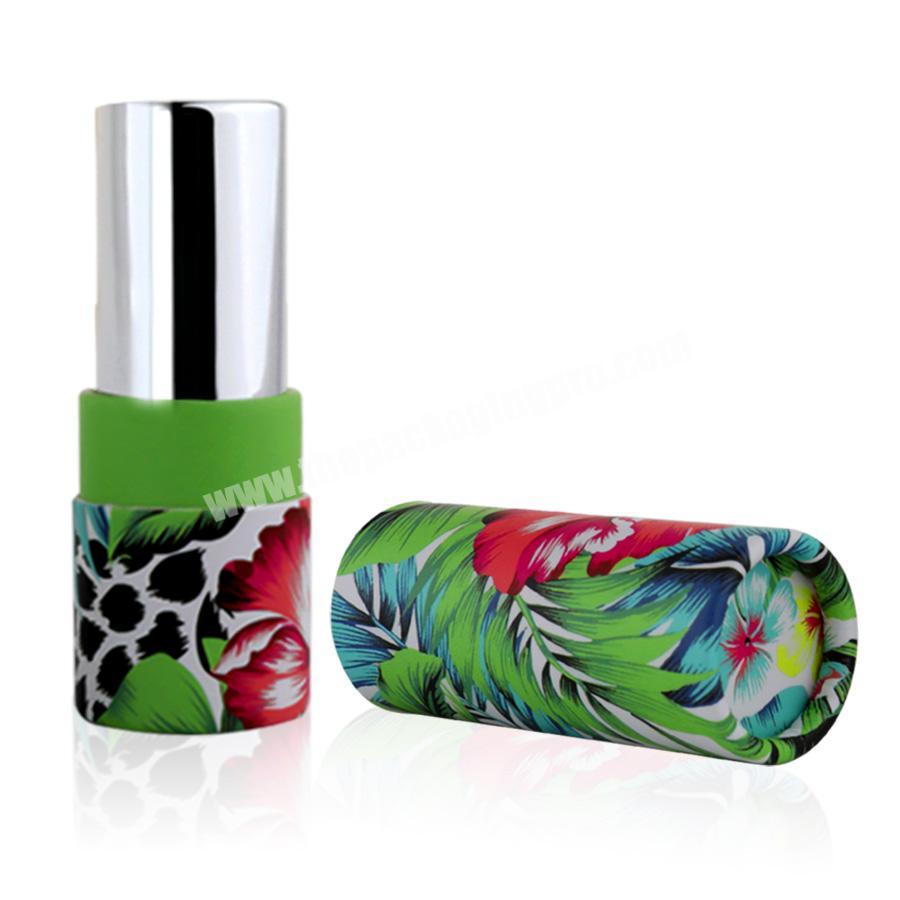 Custom design lip balm deodorant push up recyclable paper tubes