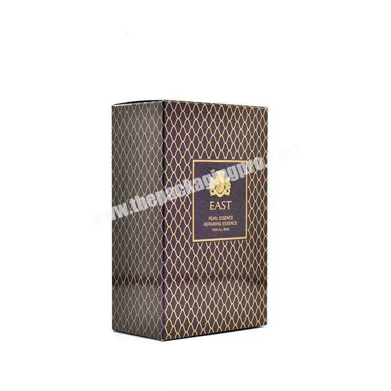 Custom hot stamping Logo printing special paper folding black lip mask Box wholesale