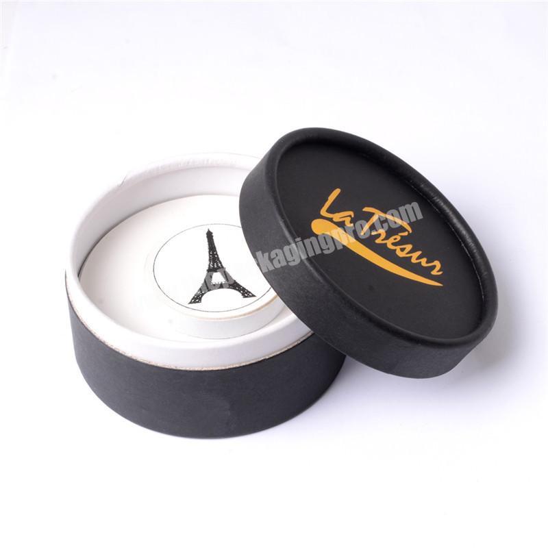 Custom logo and color cardboard round ring boxes